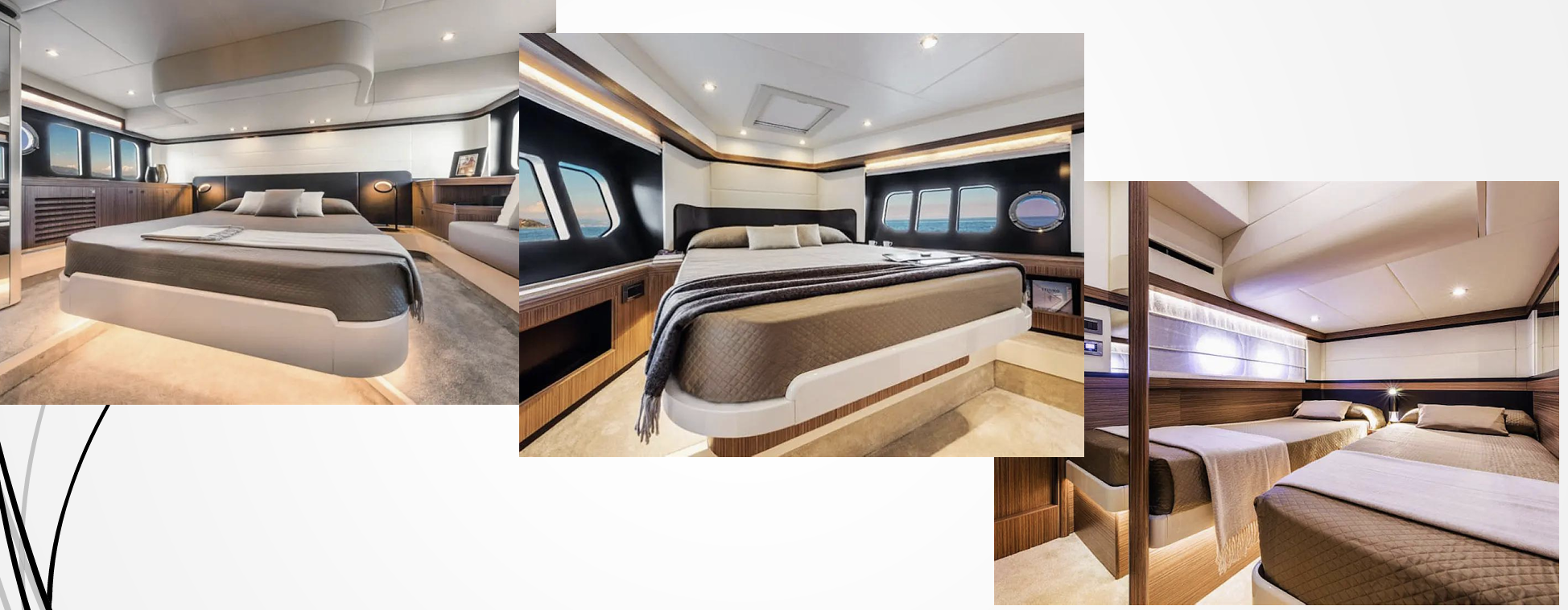 Absolute 50 interior and cabins